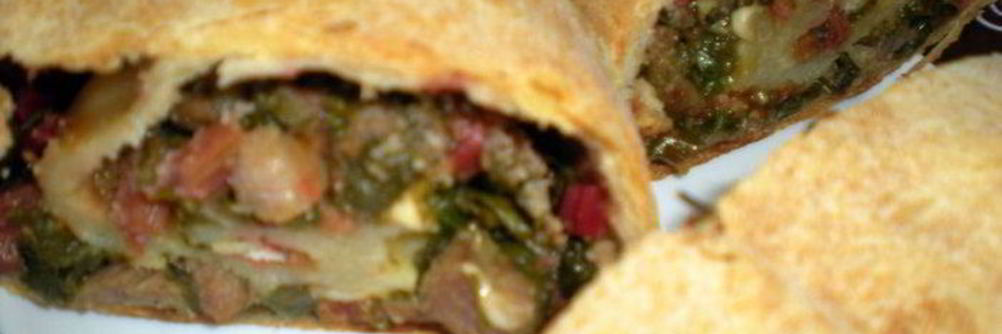 Штрудель с ботвой