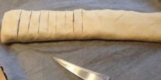 штрудель с грушей и яблоком