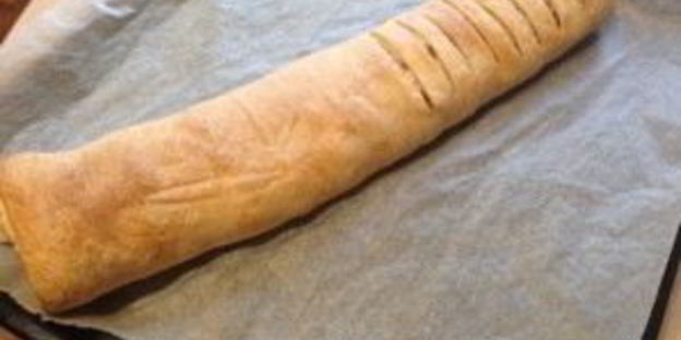 штрудель с грушей и яблоком