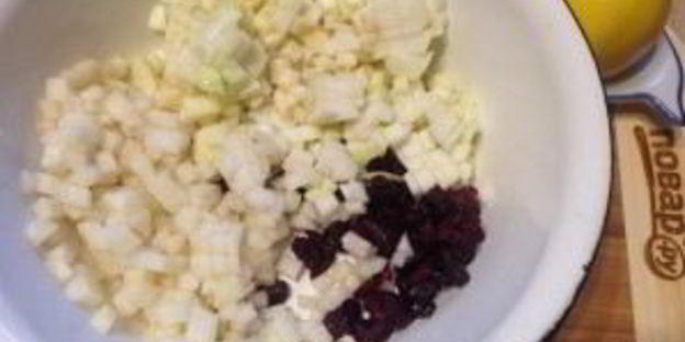 штрудель с грушей и яблоком