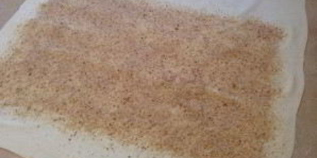 штрудель с грушей и яблоком