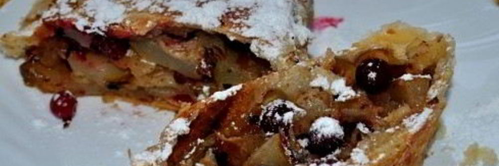 Штрудель с грушей