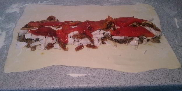 штрудель с курицей