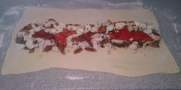 штрудель с курицей