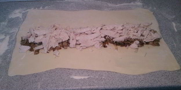 штрудель с курицей