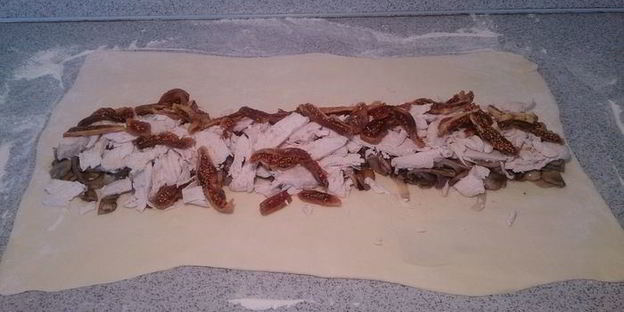 штрудель с курицей