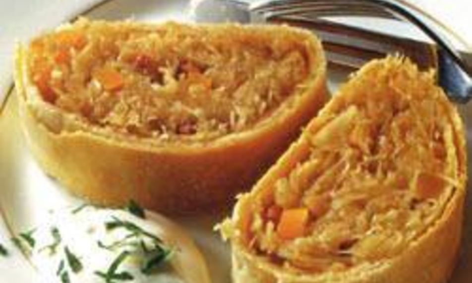 Рецепт штруделя с квашеной капустой
