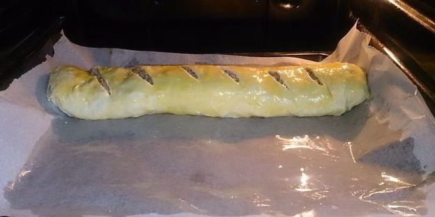 штрудель с мясом