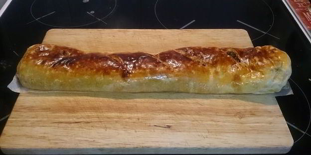 штрудель с мясом