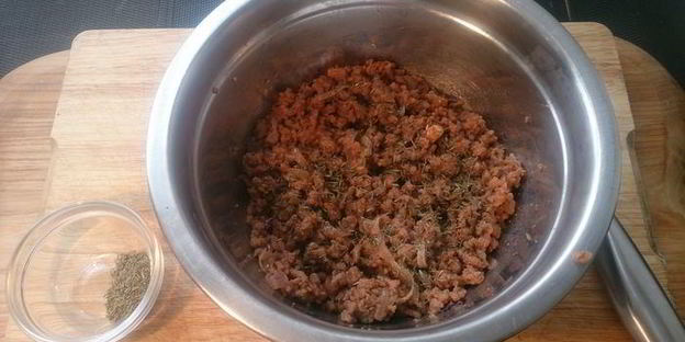 штрудель с мясом