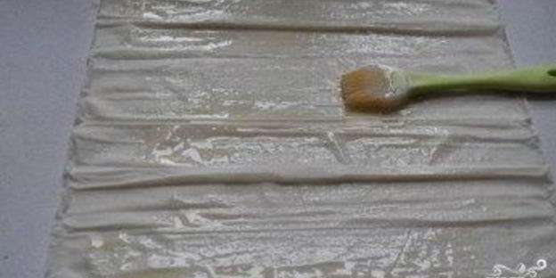 штрудель с вишней из теста фило