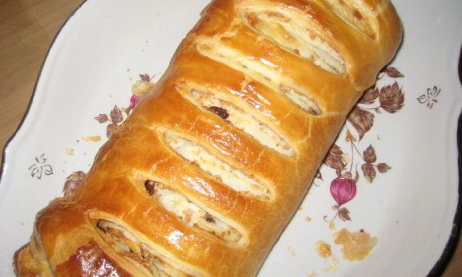 Рецепт штруделя с яблоками и изюмом