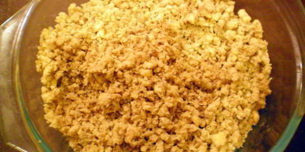 штрудель с яблоками и орехами