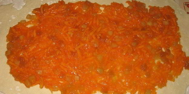 штрудель с яблоком и тыквой