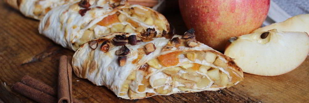 Яблочный штрудель из лаваша