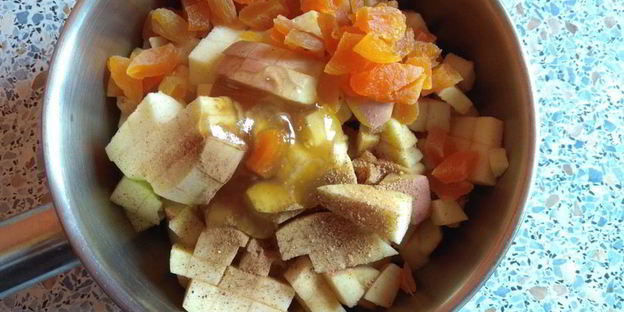 яблочный штрудель из лаваша