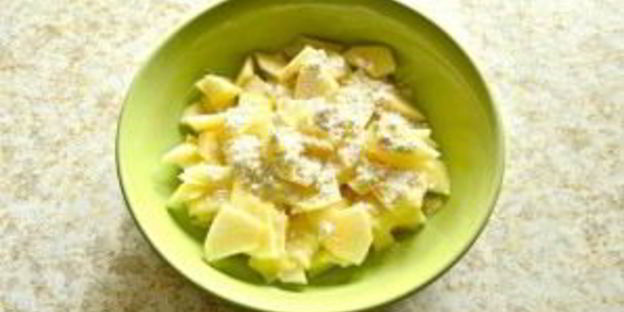 яблочный штрудель из слоеного бездрожжевого теста