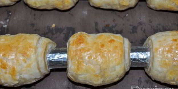 слоеные трубочки с вареной сгущенкой