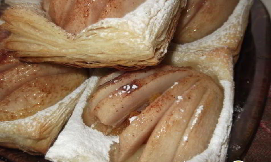 Рецепт слоек с грушей