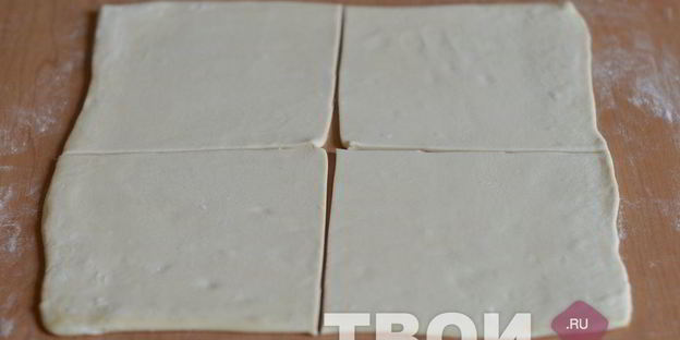 слойки с творогом