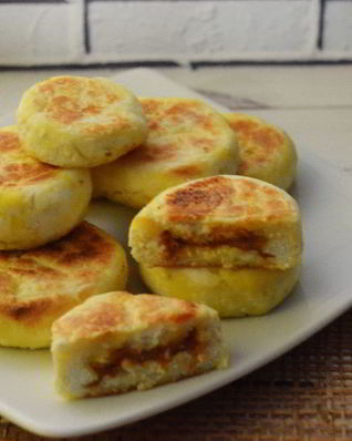 Сырники с арахисовой пастой