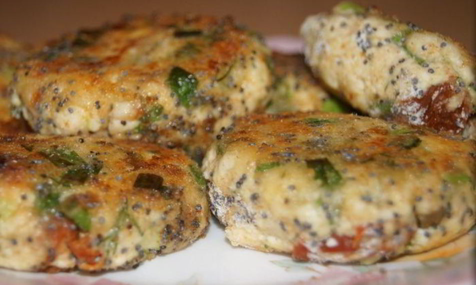 Рецепт сырников с зеленым луком и укропом