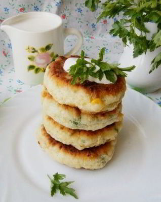 Сырники закусочные с кукурузой