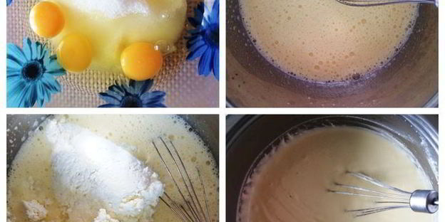 творожник со свежей клубникой и черешней