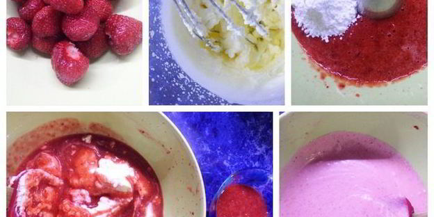 творожник со свежей клубникой и черешней