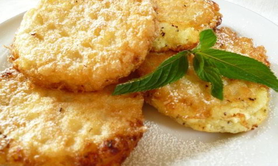 Рецепт вафельных сырников с абрикосами