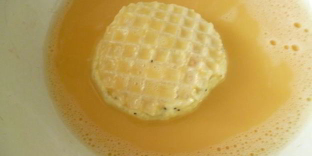 вафельные сырники с абрикосами