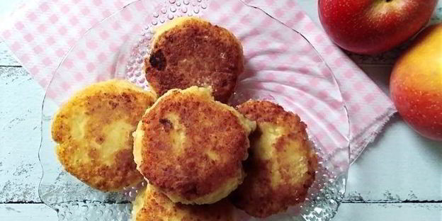 яблочные сырники
