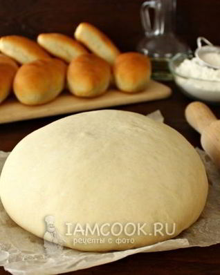 Быстрое дрожжевое тесто на воде на пирожки