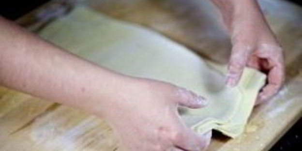 слоеное тесто на самсу