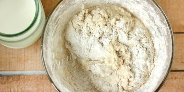 тесто для пиццы на молоке