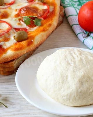 Тесто для пиццы на сухих дрожжах