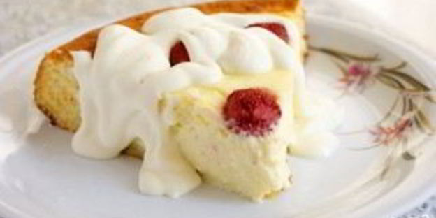 творожный пирог с бисквитным тестом