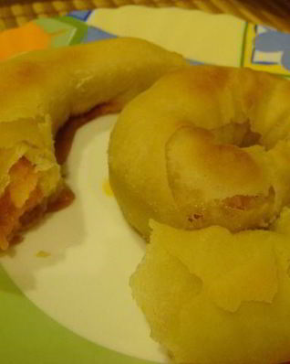 Вытяжное тесто Улитка с начинкой