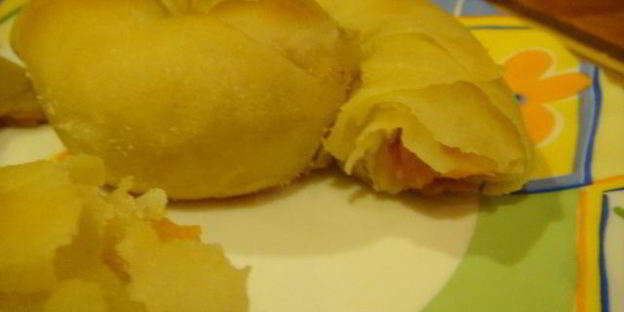 вытяжное тесто улитка с начинкой