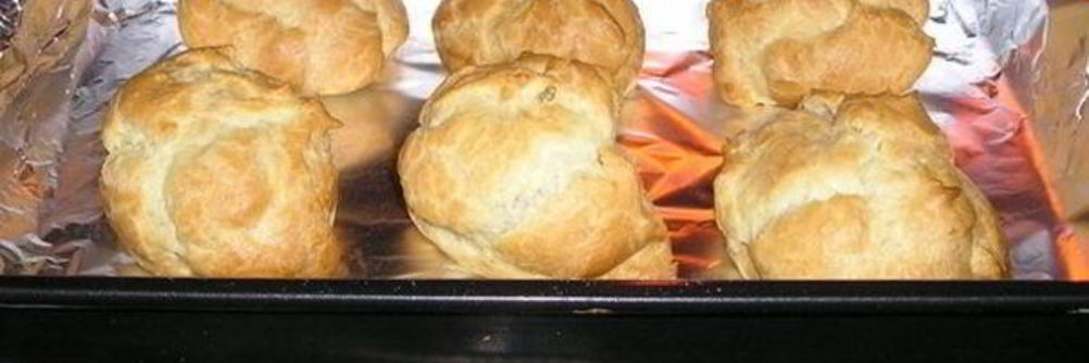 Заварное тесто с творогом