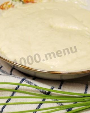 Жидкое тесто на кефире и сметане