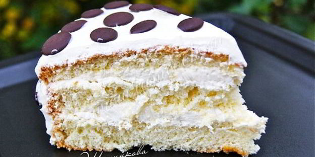 бисквитный торт елизавета со сгущенкой