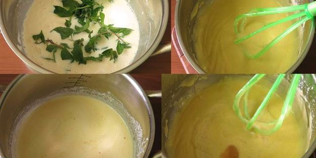 бисквитный торт с ежевикой и мятным кремом шибуст