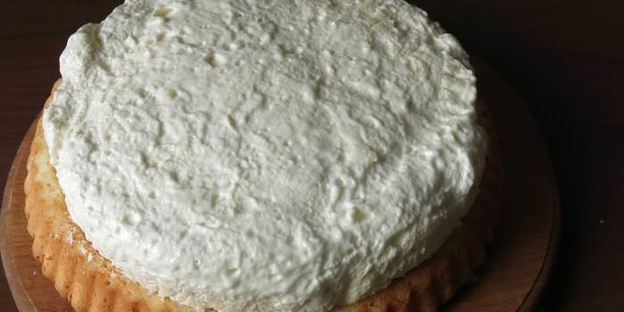 бисквитный торт с ежевикой и мятным кремом шибуст