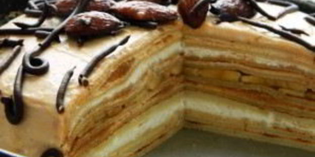 блинный торт с вареной сгущенкой