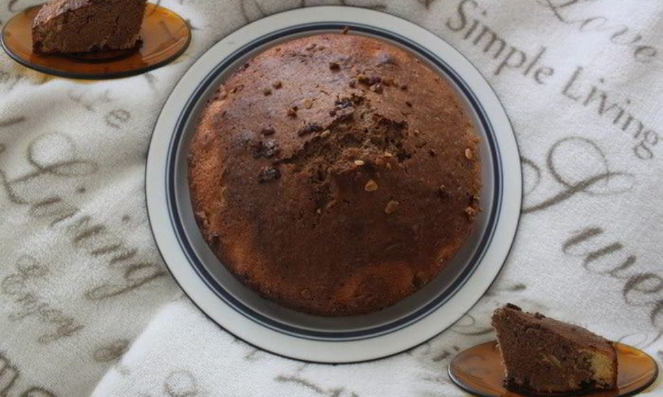 Рецепт двухцветного бисквитного тортика