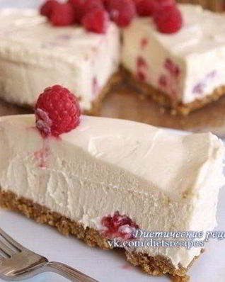 Легкий творожный тортик