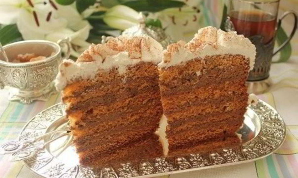 Рецепт медовика в мультиварке шоколадный бисквит