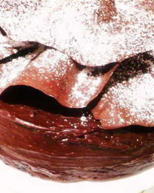 Рождественский шоколадный торт