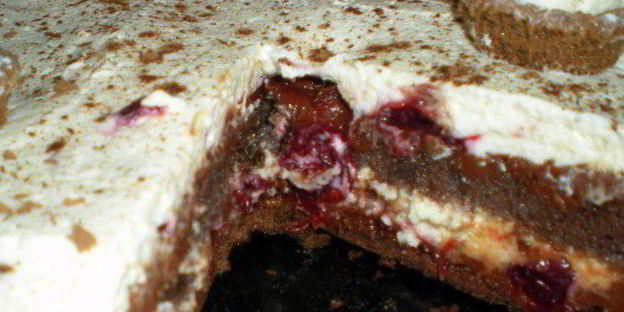 рулетоторт с шоколадным муссом